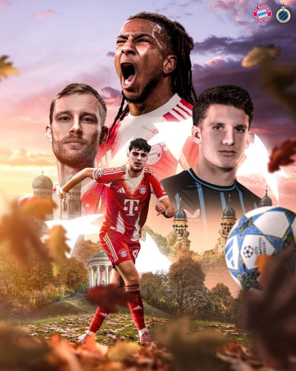 Bayern tung poster trận sân nhà gặp Club Brugge tại Champions League: Lên đường giành chiến thắng lần nữa!